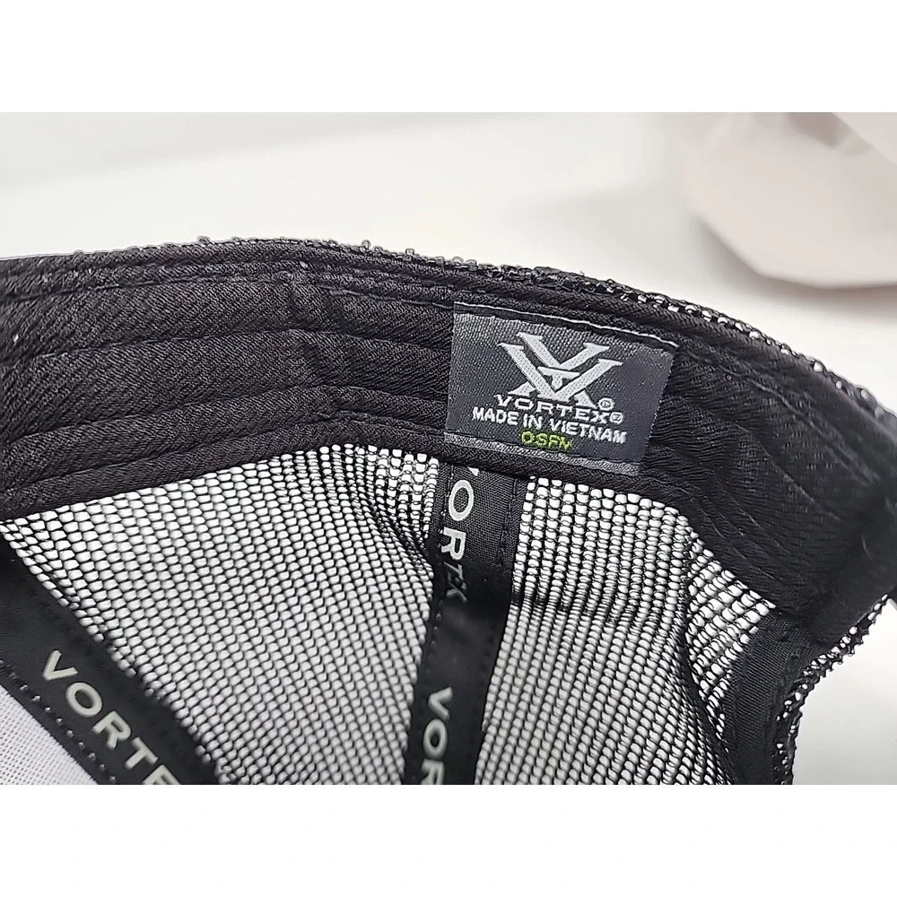 Vortex Optics‎ CAP ADJUSTABLE Gray BLACK MESH Hunting Scope Trucker Hat